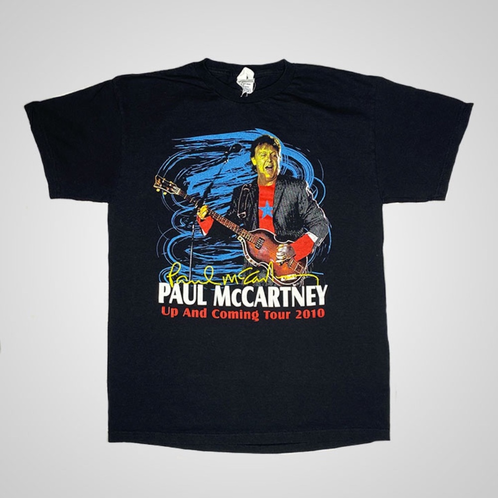 Paul McCartney Up and Coming Tour 2010 Black Band T-Shirt